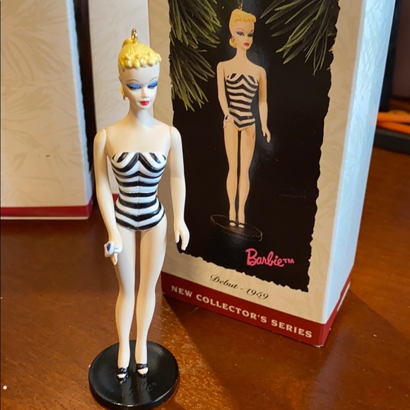 Hallmark Other - 1994 Barbie ornament w box “Debut 1959” swimsuit